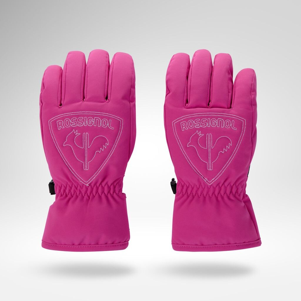 Mănuși de schi Rossignol JR ROOSTER G-ELECTRIC FUCSIA